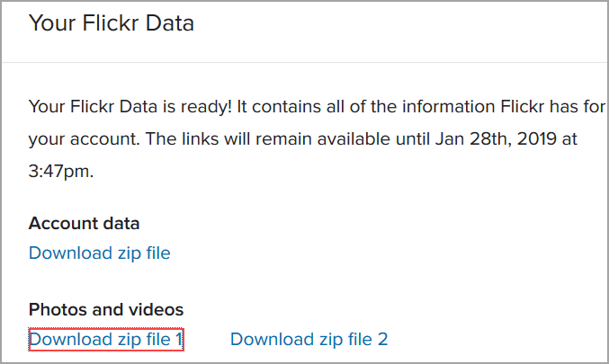 Download zip file