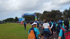 Walking past Crown Casino